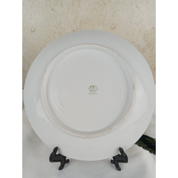 Leuchtenburg Germany Porcelain Painted Plate Roses & Golden Wheat 8.5" - Picture 6 of 7